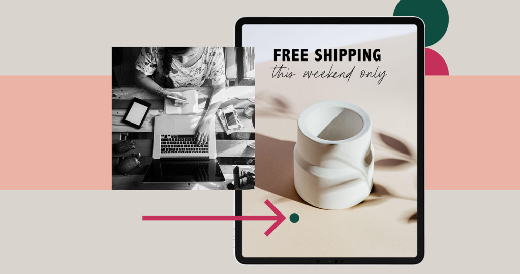 bfcm ad for ceramic with free shipping